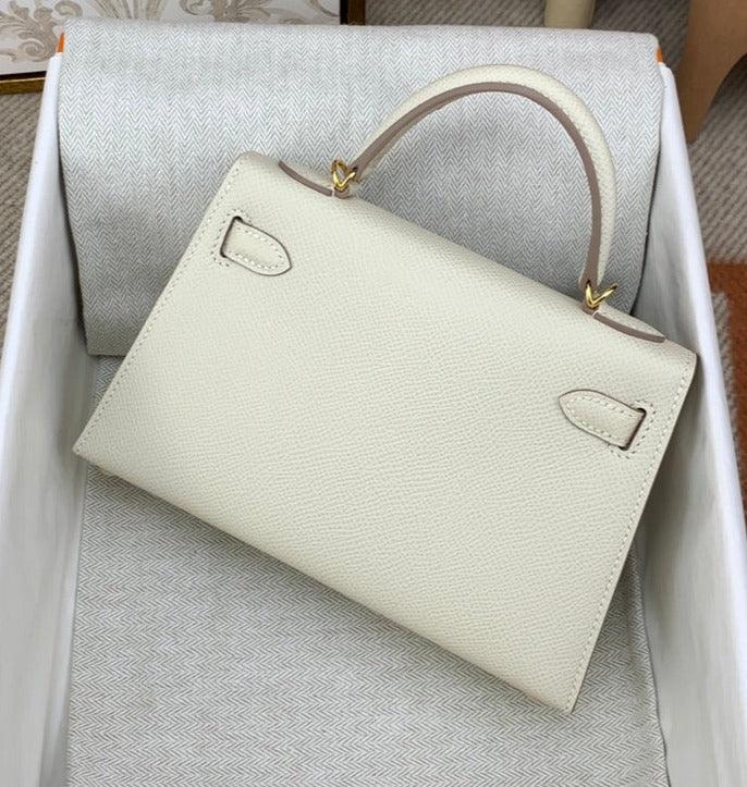 Mini Kaili Epsom Leather Bag Off White 19
