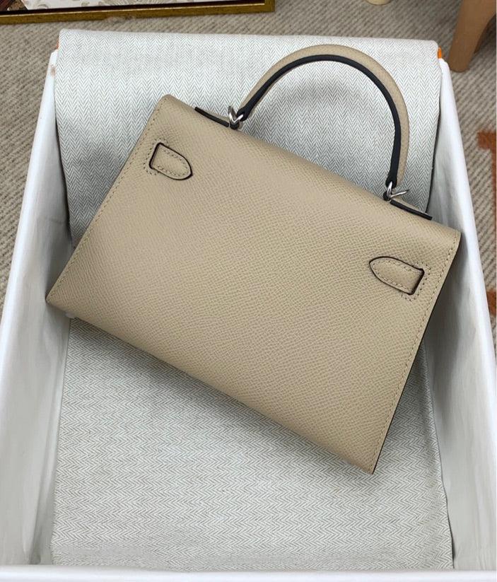 Mini Kaili Leather Beige Bag 19