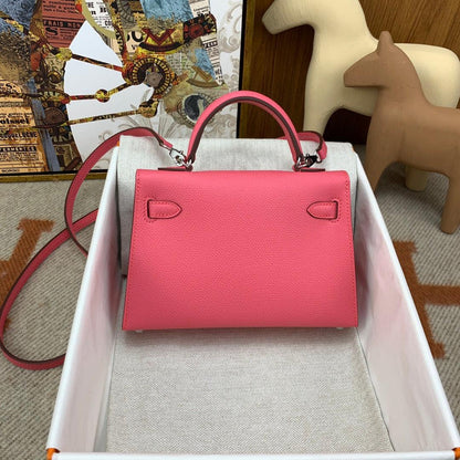 Mini Kaili Leather Fushcia Pink Bag 19 - Stellar Real