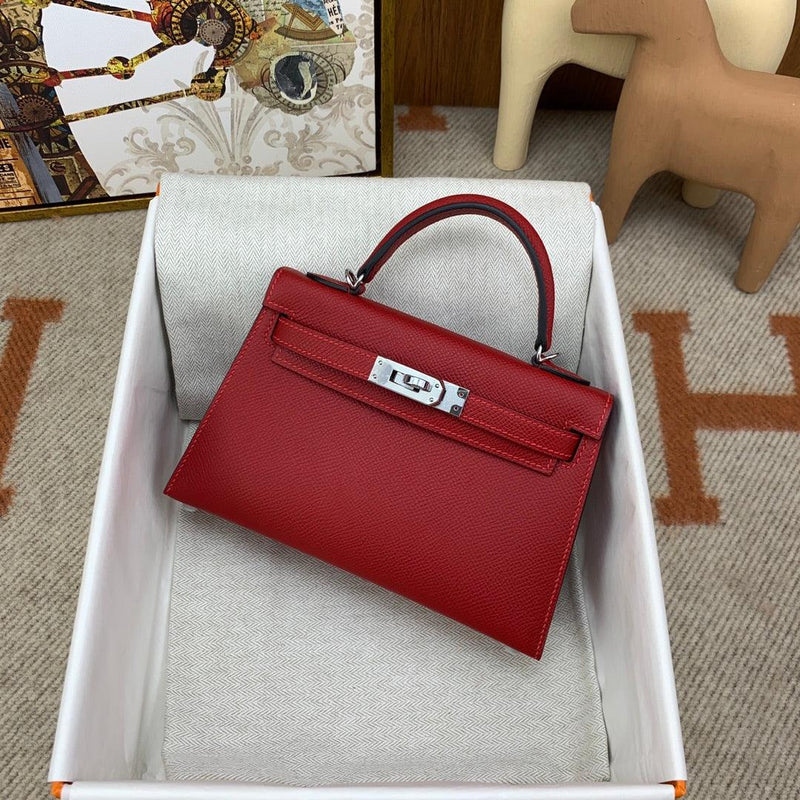 Mini Kaili Leather Red Bag 19 - Stellar Real