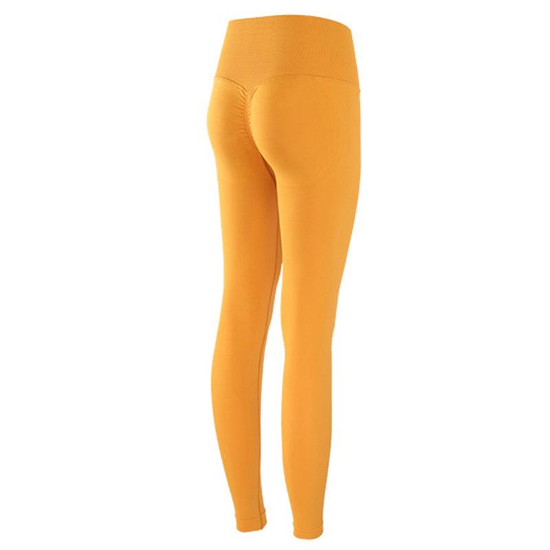 Peach High Waist Hip Lift Fitness Pants High Stretch Leggings Peach Yoga - Stellar Real