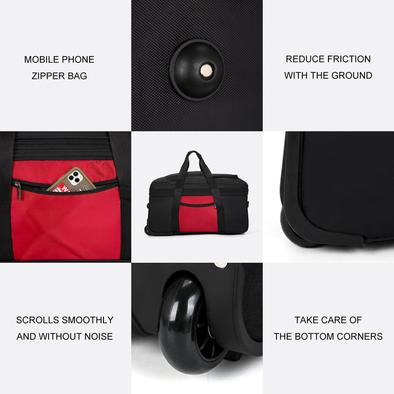 Expandable Waterproof Duffle Bag Unisex Red - Stellar Real