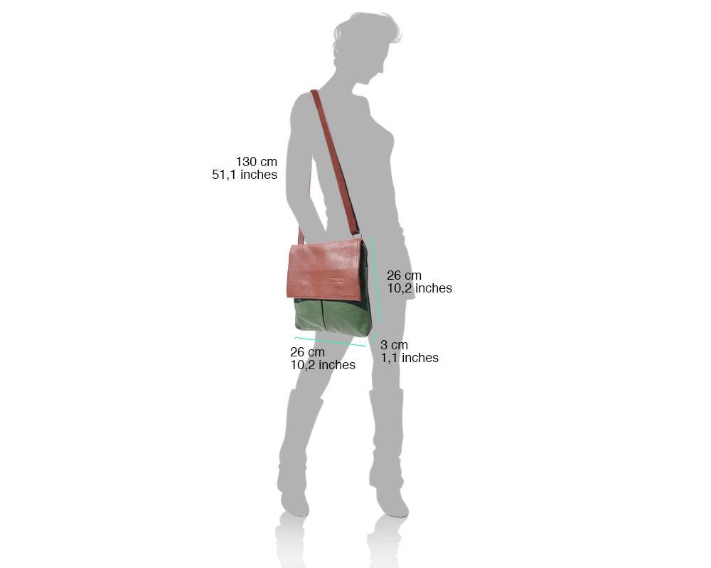 Oriana leather shoulder bag