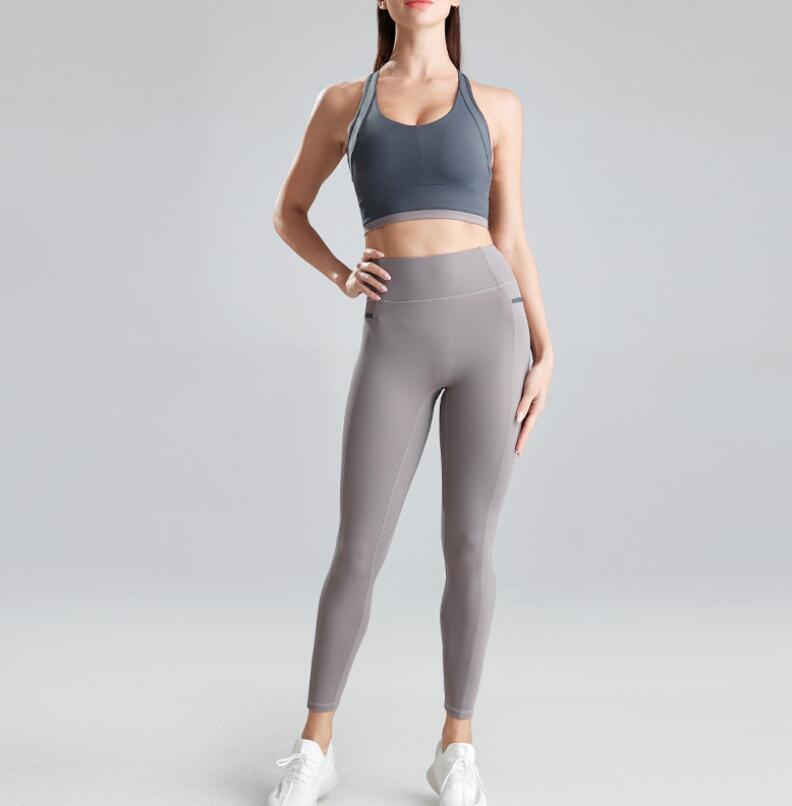 Knitting Hips Stretch Fitness Sports Yoga 2 Piece Set