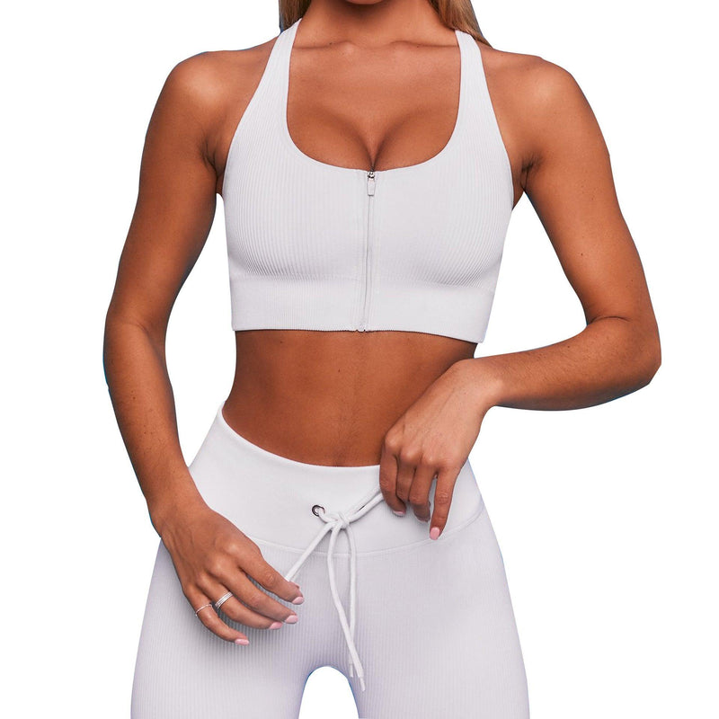 Yoga Clothes Women's Suit Two Piece Seamless Workout - Stellar Real