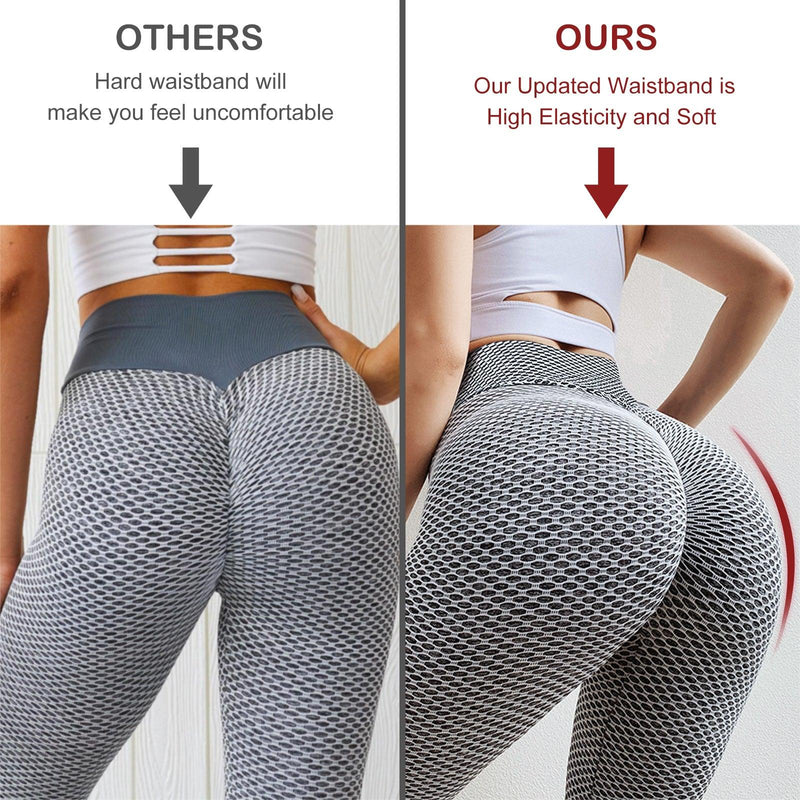 TIK Tok Leggings Women Butt Lifting Workout Tights Sports High Waist Yoga Pants - Stellar Real