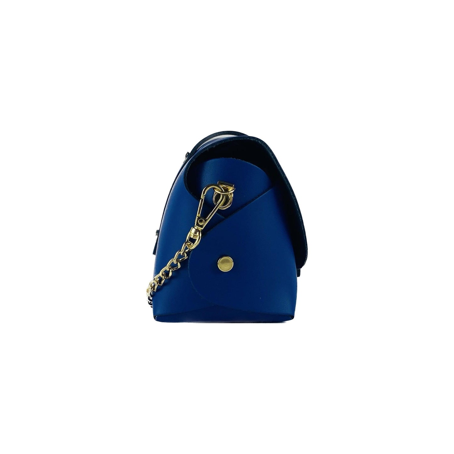 RB1001CH | Small Bag with Chain Shoulder Strap in Genuine Leather | 16.5 x 11 x 8 cm-1