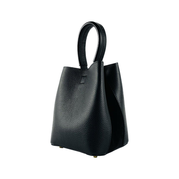 RB1006A | Women's Bucket Bag with Shoulder Bag in Genuine Leather | 16 x 14 x 21 cm-1