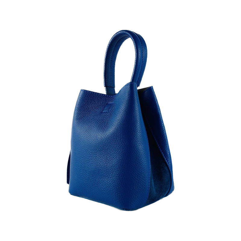 RB1006CH | Women's Bucket Bag with Shoulder Bag in Genuine Leather | 16 x 14 x 21 cm-1