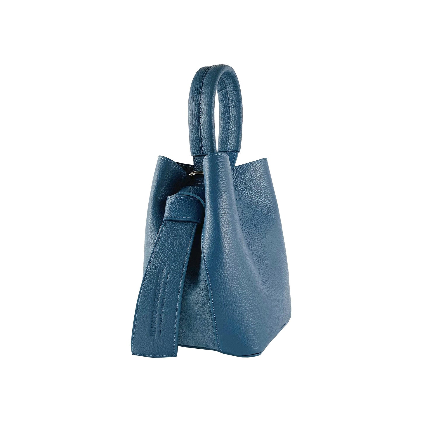 RB1006P | Women's Bucket Bag with Shoulder Bag in Genuine Leather | 16 x 14 x 21 cm-4