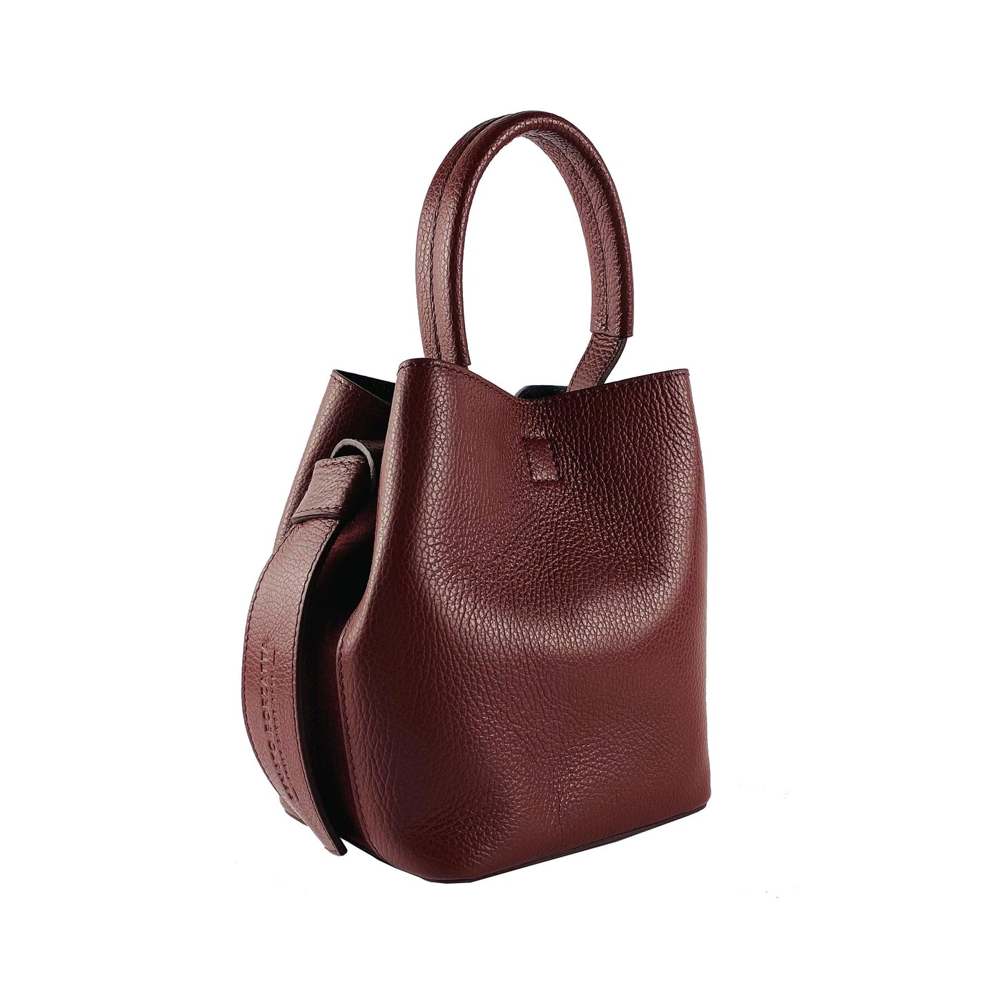 RB1006X | Women's Bucket Bag with Shoulder Bag in Genuine Leather | 16 x 14 x 21 cm-2