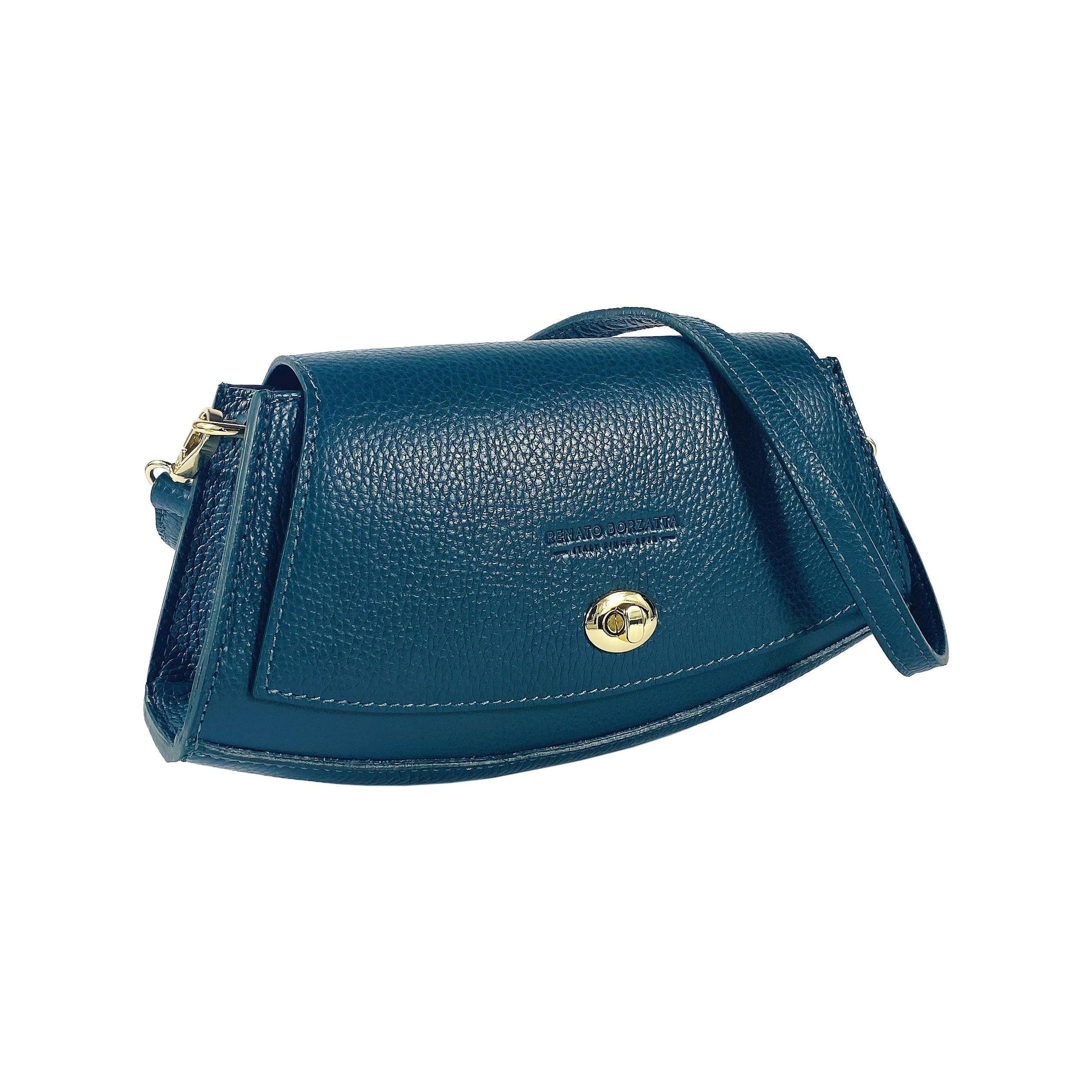 RB1009E | Woman Shoulder Bag in Genuine Leather | 20 x 15 x 9 cm-1