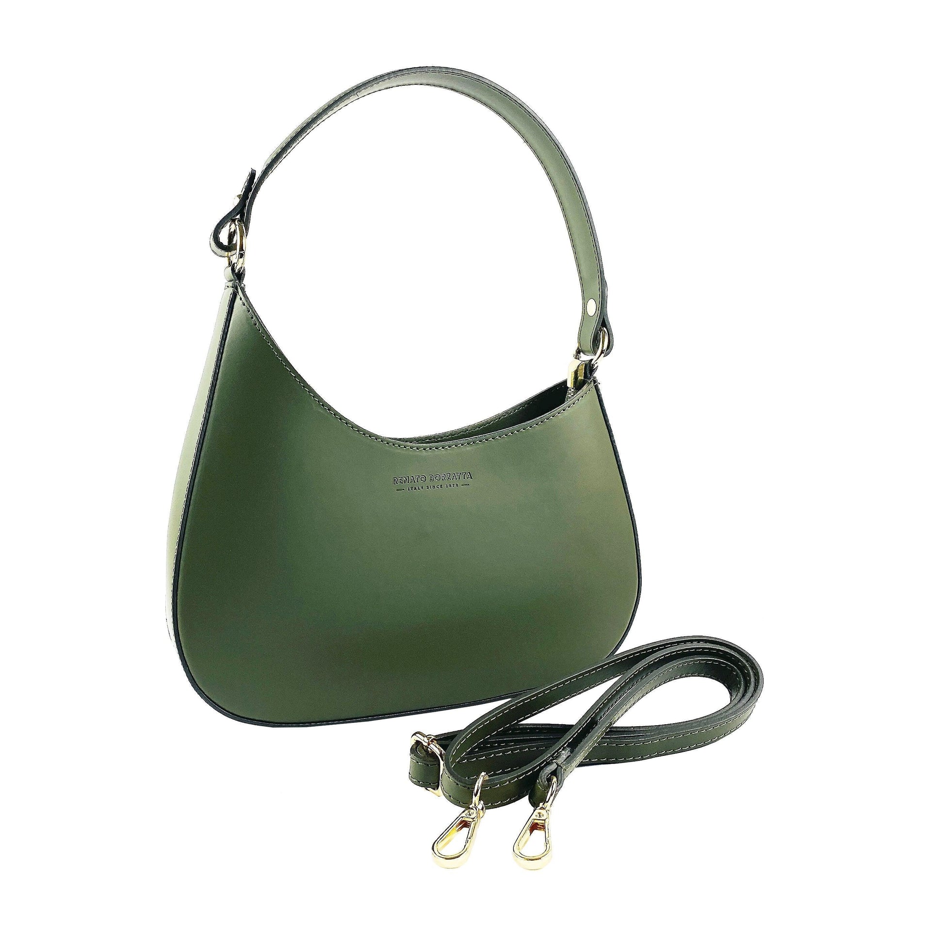 RB1013E | Borsa Donna Hobo in Vera Pelle | cm 28 x 25 x 6-0