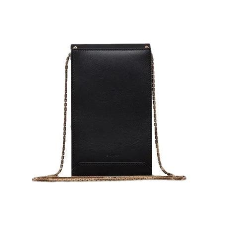 NEW Boyy Black Buckle Flap Case Gold Leather Crossbody Bag - Stellar Real