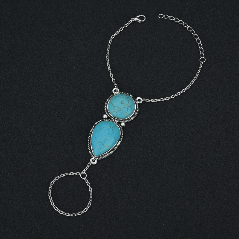 Womens Turquoise Tassel Bracelet RT