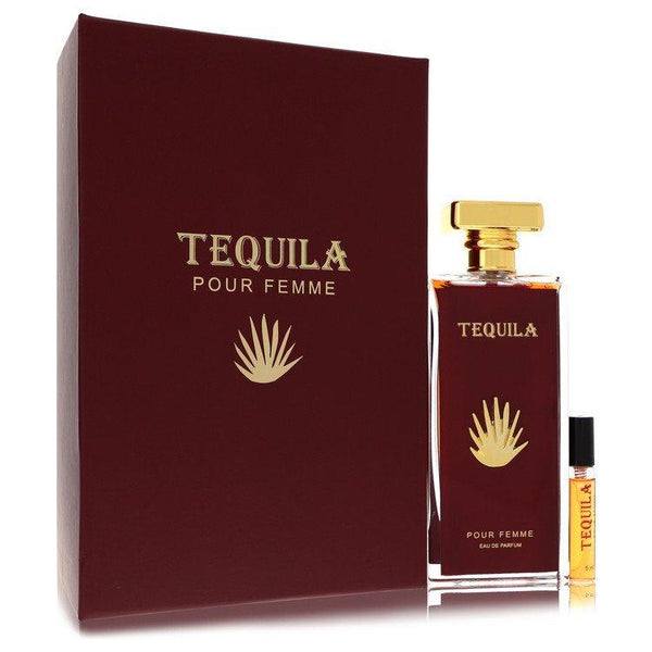 Tequila Pour Femme Red by Tequila Perfumes Eau De Parfum Spray + Free .17 oz Mini EDP Spray - Stellar Real