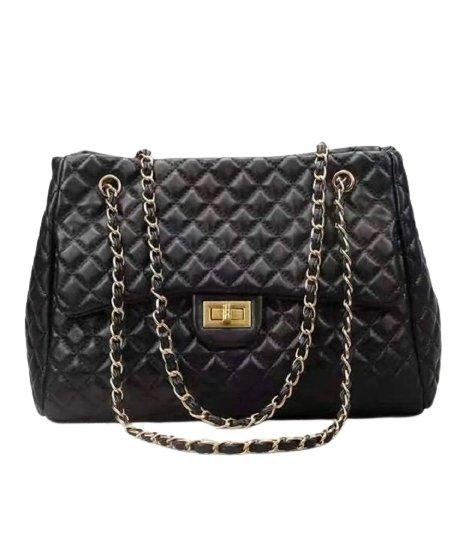 Genuine Lambskin Leather Quilted Bag - Stellarreal