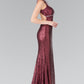 Jewel Embellished Sequin Long Dress GLGL2217-5
