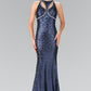 Jewel Embellished Sequin Long Dress GLGL2217-8