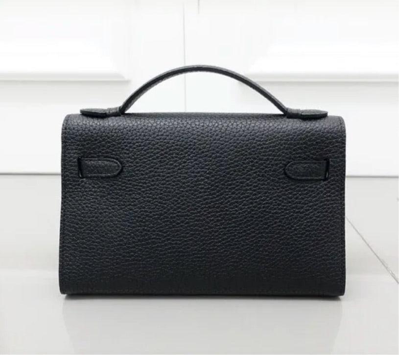 Genuine Leather Black 22 Mini Bag