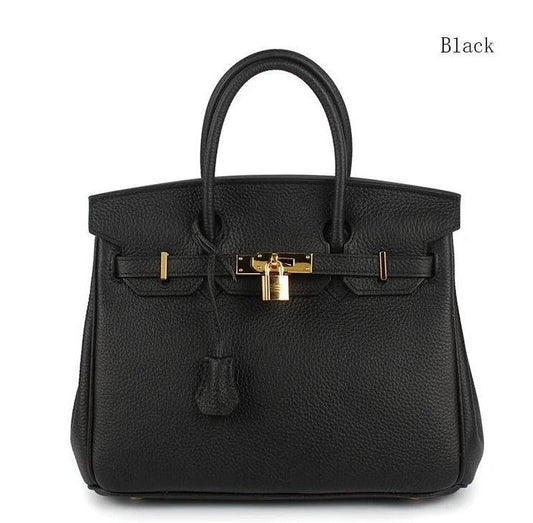 Brielle Togo Leather padlock bag