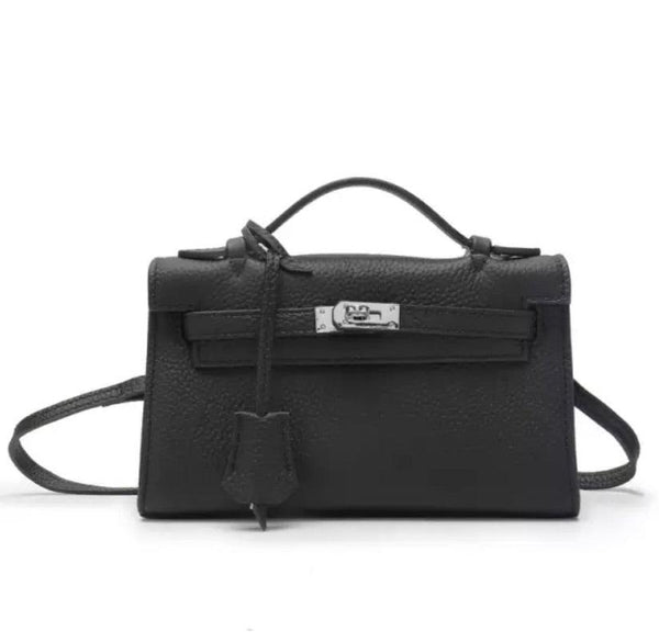 Genuine Leather Black 22 Mini Bag - Stellar Real