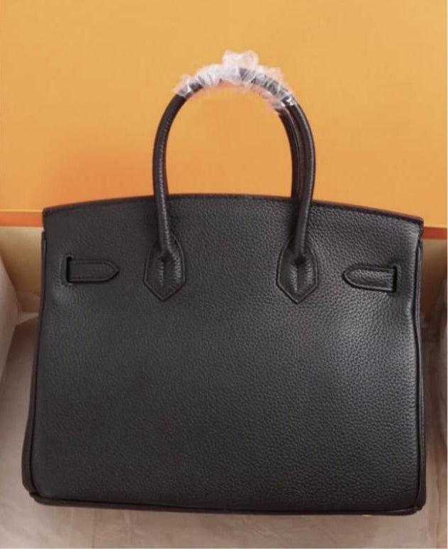 Brielle Togo Leather padlock bag